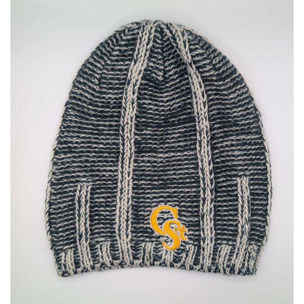 Colorado State Rams Beanie Zephyr Womens Woven Green Gold Logo Knit Cap NWOT NOS